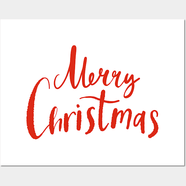 Merry Christmas white Wall Art by PallKris